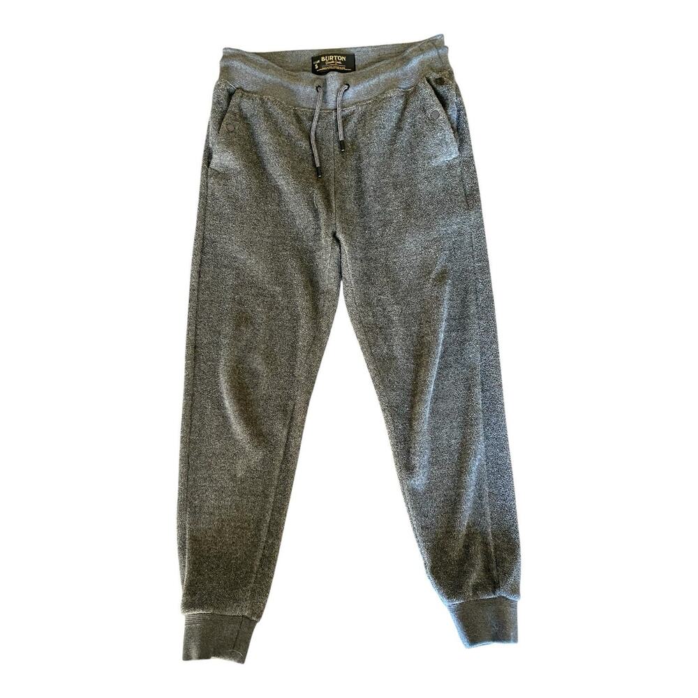 Burton Men’s Oak Fleece Jogger Sweatpants Small Gray Drawstring Gorpcore